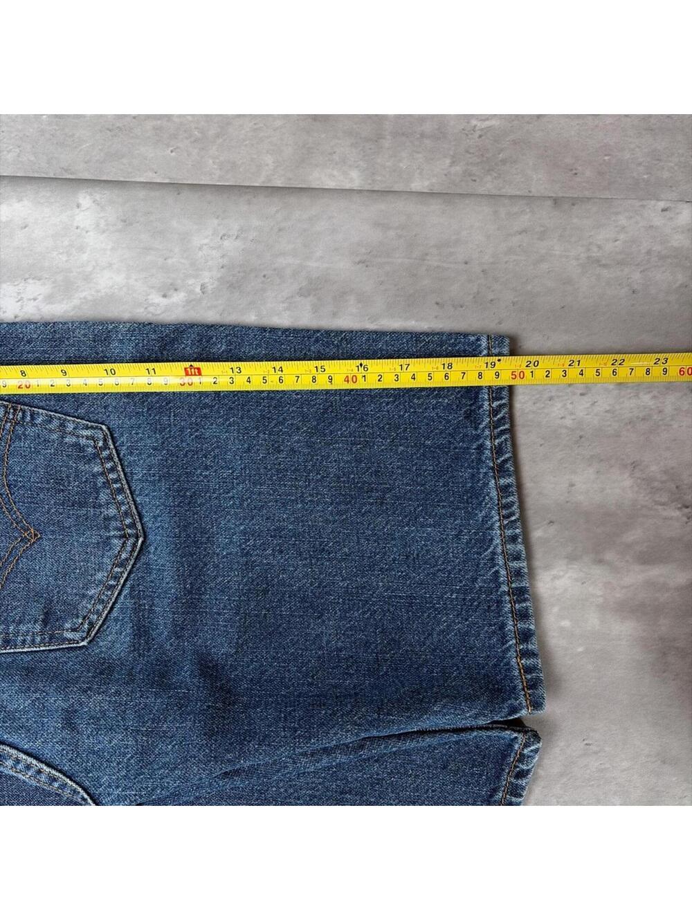 Y2K Blue Levi’s 505 Grunge Skater Denim Jorts - Picture 7 of 8